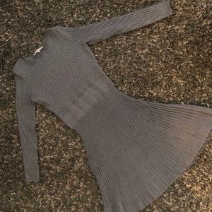 Grey Ann Taylor Sweater Dress Sz M